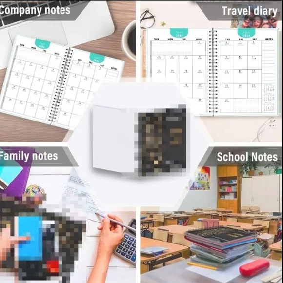 Purple Leaf Design Monthly Planner 2026-2028 - Picture 4 of 8